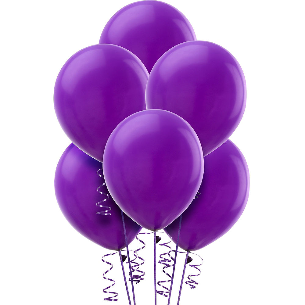 Фиолетовый гелиевый шар ПАСТЕЛЬ