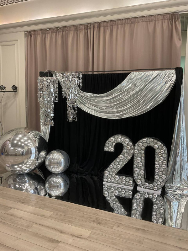 фотозона с тканью