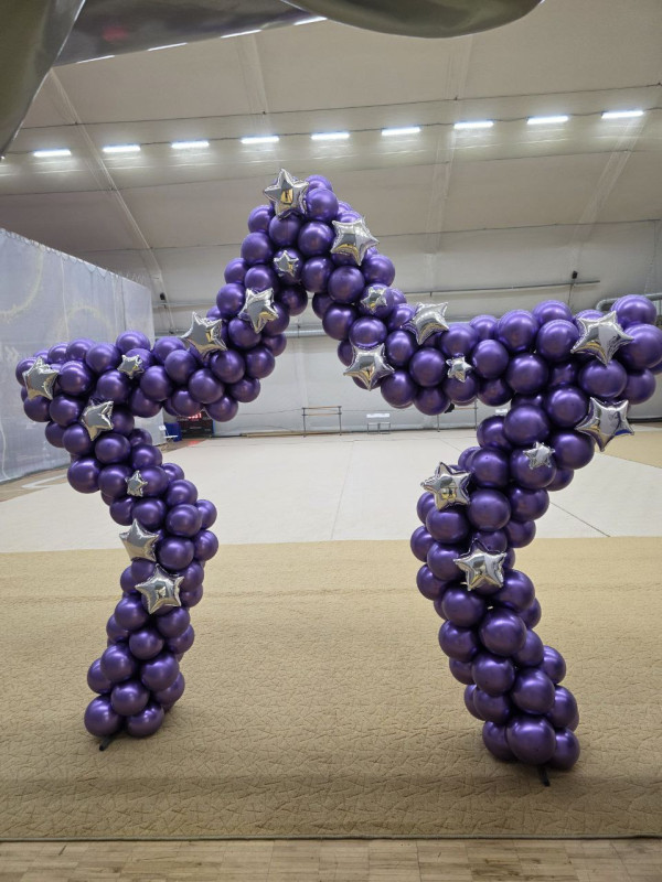 арка  ЗВЕЗДА из шаров 